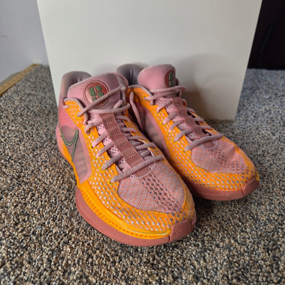 Nike Sabrina 1 Magnetic Pink Orange Basketball Shoes FQ3381-600 Womens 10.5